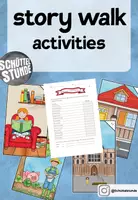 Vorschau - Arbeitsblätter - Story walk "lots of activities" // Lesespaziergang Englisch - Deckblatt