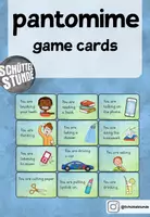 Vorschau - Spiele - Pantomime game cards - present progressive - Deckblatt