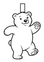 Vorschau - Mal- und Bastelvorlagen - Eisbär Girlande Basteln Kunst Bastelideen und kreative Dekoration Grundschule - Seite 1