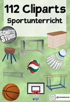 Vorschau - selbst erstellte Cliparts/Grafiken - 112 Cliparts für den Sportunterricht - Deckblatt