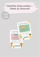 Vorschau - Poster - Schriftliche Rechenverfahren – Plakate A3 (Österreich) - Deckblatt