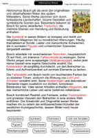 Vorschau - Arbeitsblätter - Hieronymus Bosch – Lückentext | Kunst | Grundlagen & Fachbegriffe - Seite 2