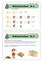 Vorschau - Arbeitsblätter - Weihnachtsrätsel - Knobeln, Rätseln & Rechnen - Klasse 7/8 - Seite 2