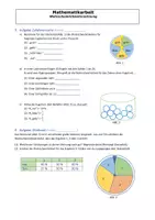 Vorschau - Arbeitsblätter - Klassenarbeit zur Wahrscheinlichkeitsrechnung (Kl. 7/8) - Seite 1