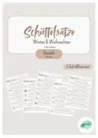 Vorschau - Arbeitsblätter - Schüttelsätze Winter & Weihnachten - 3-fach differenziert - Deckblatt