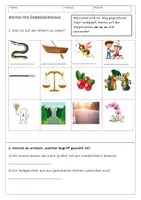 Vorschau - Arbeitsblätter - Wörter mit Doppelvokal aa, ee, oo - Arbeitsblatt - Deckblatt