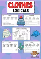 Vorschau - Arbeitsblätter - Englisch Logicals: Clothes (Klasse 3/4) - Deckblatt