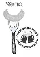Vorschau - Mal- und Bastelvorlagen - Oktoberfest/Arbeitsblätter Bilder,Lebkuchenherz zum Ausmalen - Deckblatt