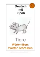 Vorschau - Spiele - Materialpaket: Tiere 1 (einheimische Tiere) - Deckblatt