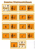 Vorschau - Spiele - Noten lernen im Violinschlüssel mit Dominos Musik, - Seite 2