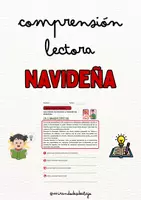 Vista previa - Hojas de trabajo - Fichas de Comprensión Lectora - Navidad - Portada