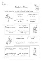 Vorschau - Arbeitsblätter - Deutschlabyrinth Lesen Winter Quiz Leseverstehen - Seite 3