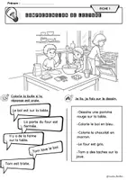 Aperçu - Feuilles d'exercices - Compréhension de lecture CP CE1 - Page 1