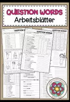 Vorschau - Arbeitsblätter - Question Words – englische Fragewörter & Wh-Questions üben | 5 Arbeitsblätter 6.–7. Klasse - Deckblatt