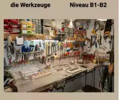 Vorschau - Arbeitsblätter - Werkzeuge Handwerken Video und pdf Datei Arbeitblätter B1 - Seite 1
