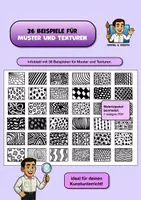 Vorschau - Mal- und Bastelvorlagen - KUNST: Infoblatt 36 Beispiele für Muster u. Texturen (PDF) - Deckblatt