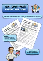 Vorschau - Arbeitsblätter - KUNST: Fakt oder Fake - Vincent Van Gogh (PDF) - Deckblatt