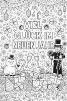 Vorschau - Mal- und Bastelvorlagen - Gemeinschaftsbild - Viel Glück im neuen Jahr - Seite 1