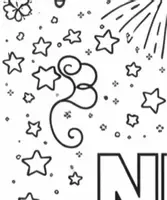 Vorschau - Mal- und Bastelvorlagen - Gemeinschaftsbild - Happy New Year - Seite 3