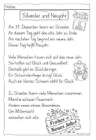 Vorschau - Arbeitsblätter - Lesetexte zum Thema: Neujahr - Seite 1