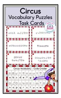 Vorschau - Arbeitsblätter - Circus Vocabulary - Puzzle Task Cards - Deckblatt
