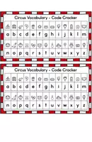 Vorschau - Arbeitsblätter - Circus Vocabulary - Puzzle Task Cards - Seite 1