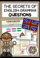 Vorschau - Arbeitsblätter - Fragen bilden Englisch 6. 7. Klasse – Question Words, Fragewörter Englisch, W-Fragen, Grammatik Übungen, Arbeitsblätter | Materialpaket - Deckblatt