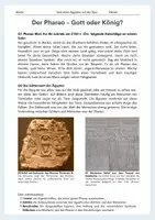 Vorschau - Arbeitsblätter - Der Pharao - Gott oder König; Erarbeitung + Urteilsbildung - Seite 2