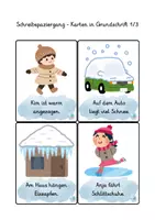 Vorschau - Aufgabenkarten - Schreibspaziergang Winter und Winteraktivitäten - Seite 2