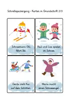 Vorschau - Aufgabenkarten - Schreibspaziergang Winter und Winteraktivitäten - Seite 3