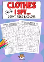 Vorschau - Arbeitsblätter - Clothes I Spy... - Count, Read & Colour (Suchbilder) - Deckblatt