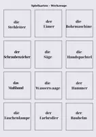 Vorschau - Bildkarten - Werkzeuge / Bildkarten & Wörterkarten - Seite 2