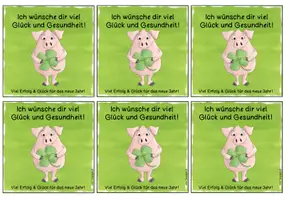 Vorschau - Bildkarten - FREEBIE: Neujahrsgrußkärtchen – Kreative Karten zum neuen Jahr (1.–4. Klasse) - Seite 3