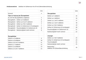 Vorschau - Arbeitsblätter - Addition mit Zehnerüberschreitung im Zahlenraum bis 20 - Seite 3