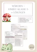 Vorschau - Unterrichtsreihen - Märchen - Kurze Einheit Klasse 5 - Deckblatt