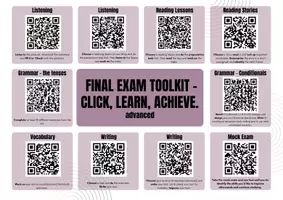 Vorschau - Unterrichtsreihen - Prüfung Englisch - QR-Code Stationsarbeit (Realschule) - Seite 1