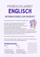 Vorschau - Arbeitsblätter - 2.Englisch-Probeschularbeit - 4.Klasse Mittelschule - Seite 1