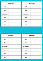 Vorschau - Arbeitsblätter - Verben Karten - konjugieren - Seite 2