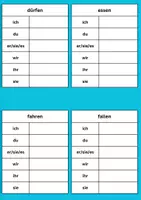Vorschau - Arbeitsblätter - Verben Karten - konjugieren - Seite 3
