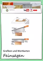 Vorschau - Präsentationen/Tafelbilder - Feinsägen - Grafiken und Wortkarten - Deckblatt