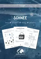 Vorschau - Arbeitsblätter - Schnee Stationenlernen (3. bis 5. Klasse) - Deckblatt