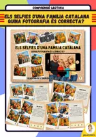 Vista previa - Hojas de trabajo - Comprensió Lectora: Els Selfies d'una familia Catalana. Quina fotografia és correcta? - Portada