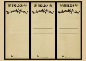 Vorschau - Anderer Materialtyp - Weihnachtsferien-Gruß | Geschenk für KollegInnen und SchülerInnen - Seite 1