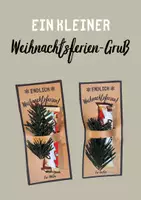 Vorschau - Anderer Materialtyp - Weihnachtsferien-Gruß | Geschenk für KollegInnen und SchülerInnen - Deckblatt