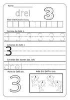 Vorschau - Mal- und Bastelvorlagen - Die Zahlen von 1 bis 10 - Seite 3