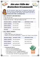 Vorschau - Arbeitsblätter - Vier Fälle und Präpositionen inkl. Wechselpräpositionen - Deckblatt