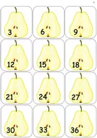 Προεπισκόπηση - Flashcards - Memory Card – Προπαίδεια του 3 (level II) - Σελίδα 1