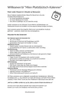 Vorschau - Mal- und Bastelvorlagen - Mien Plattdüütsch-Kalenner 2026 - Seite 1