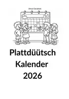 Vorschau - Mal- und Bastelvorlagen - Mien Plattdüütsch-Kalenner 2026 - Seite 2
