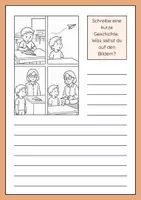 Vorschau - Arbeitsblätter - Schreibanlässe Bildergeschichten Alltag Kinder (Deutsch) - Seite 2